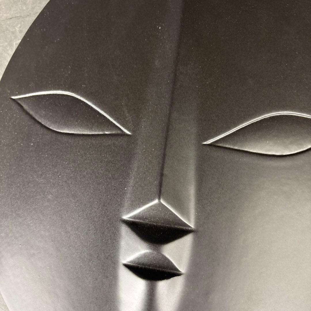 岡本太郎　信楽焼　太陽の顔　共箱