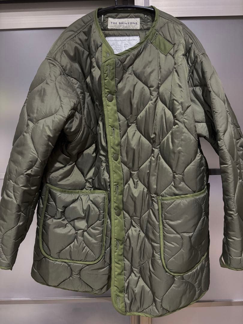 【美品】THE SHINZONE フィールドパーカー 34 カーキ ライナー付き