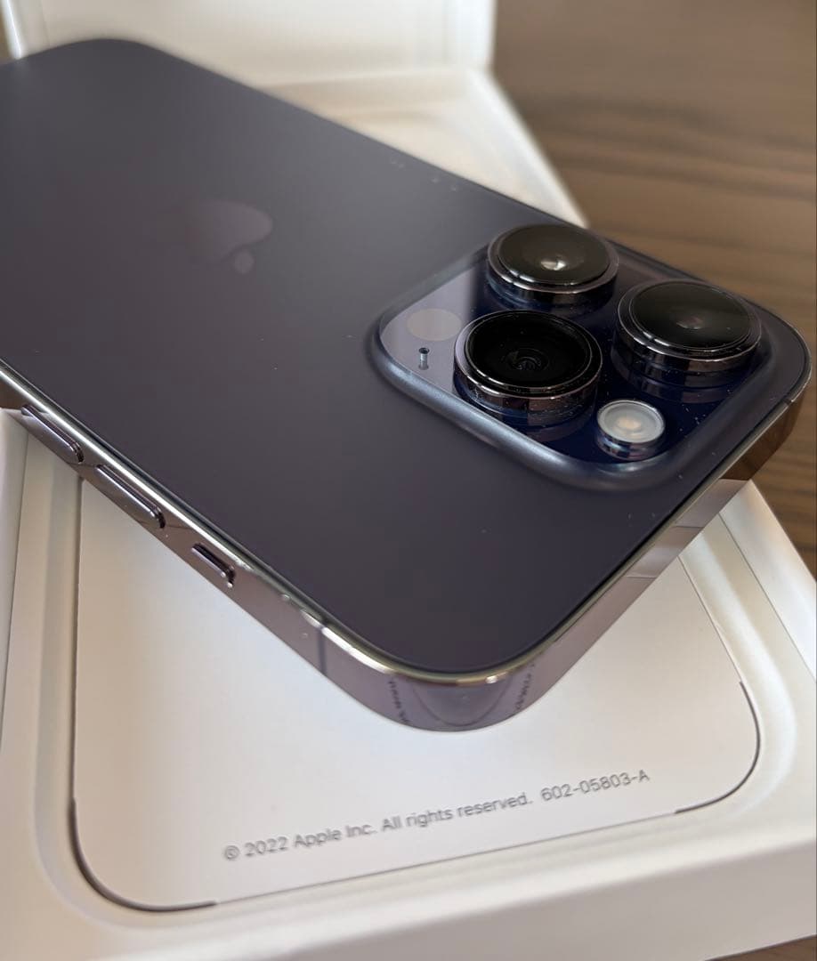 【美品】Apple ⭐︎ iPhone 14 Pro ディープパープル