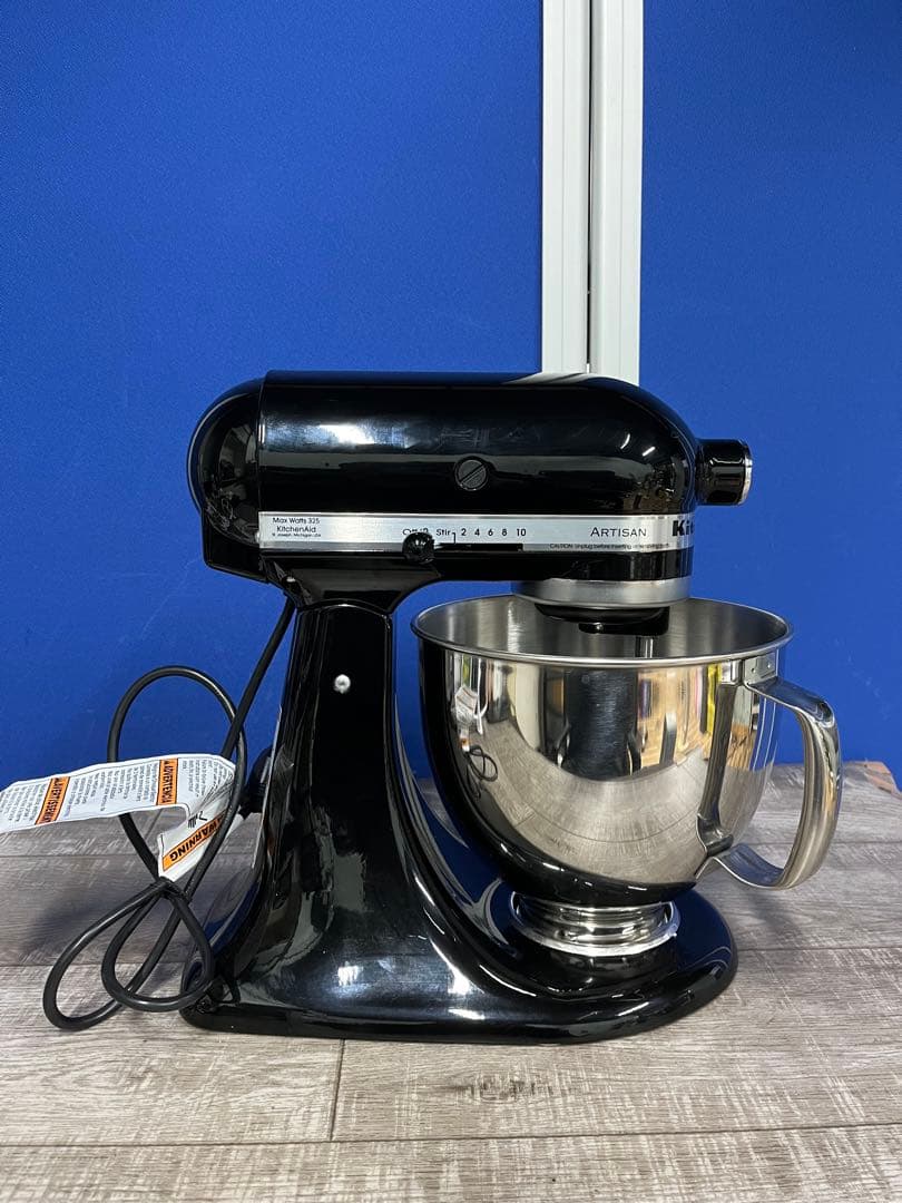 美品☆Kitchen Aid スタンドミキサー ブラック アタッチメント3個付