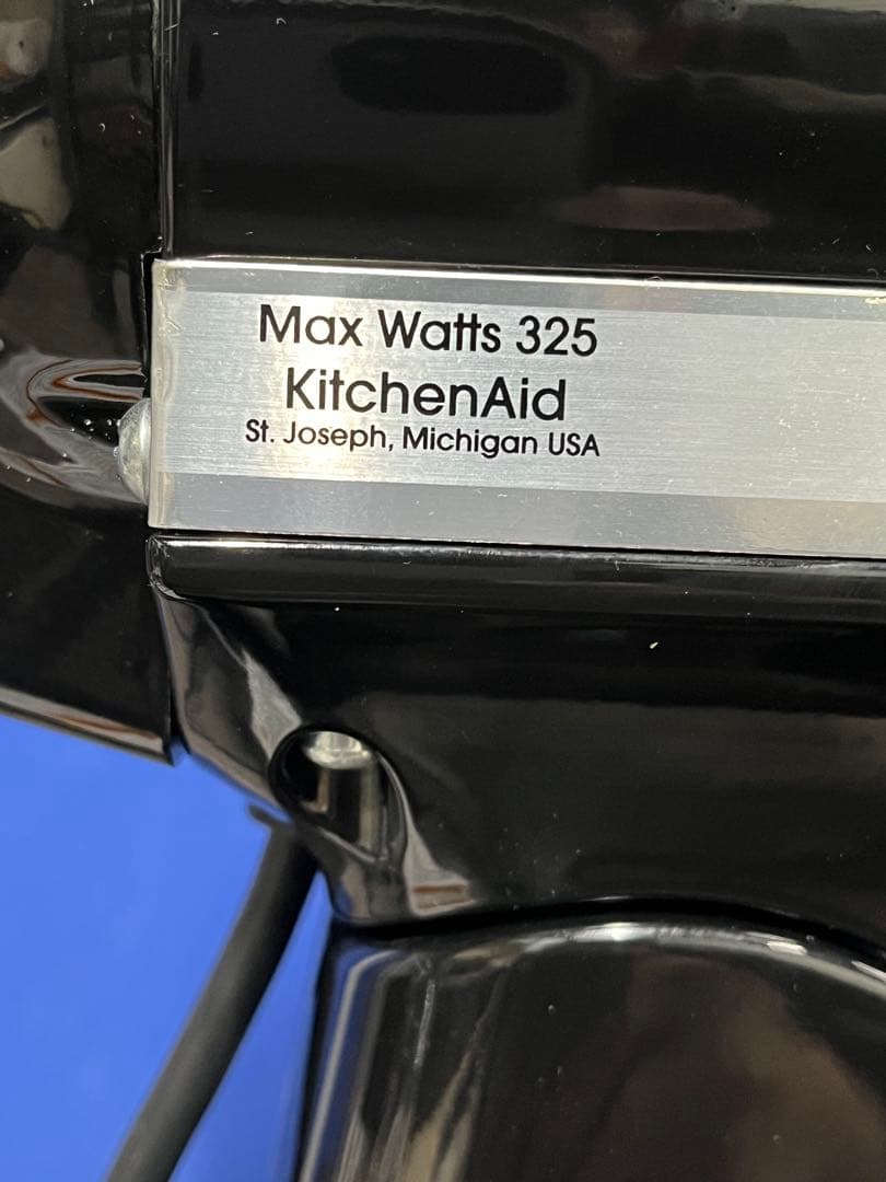 美品☆Kitchen Aid スタンドミキサー ブラック アタッチメント3個付