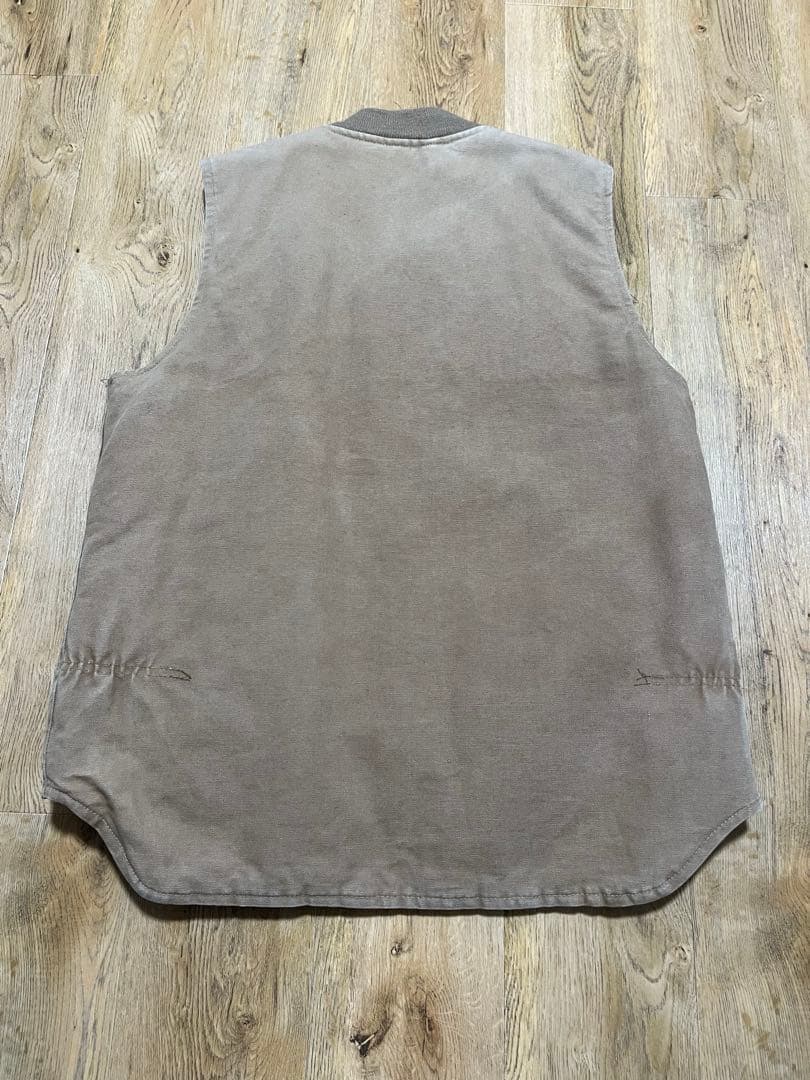 【希少 80s】カーハート 星タグ ダックベスト USA製 ベージュ L相当