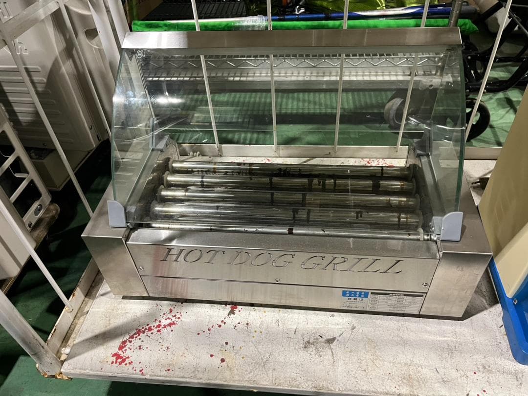 フランクフルト・ホットドッグ回転ローラー付き焼き器