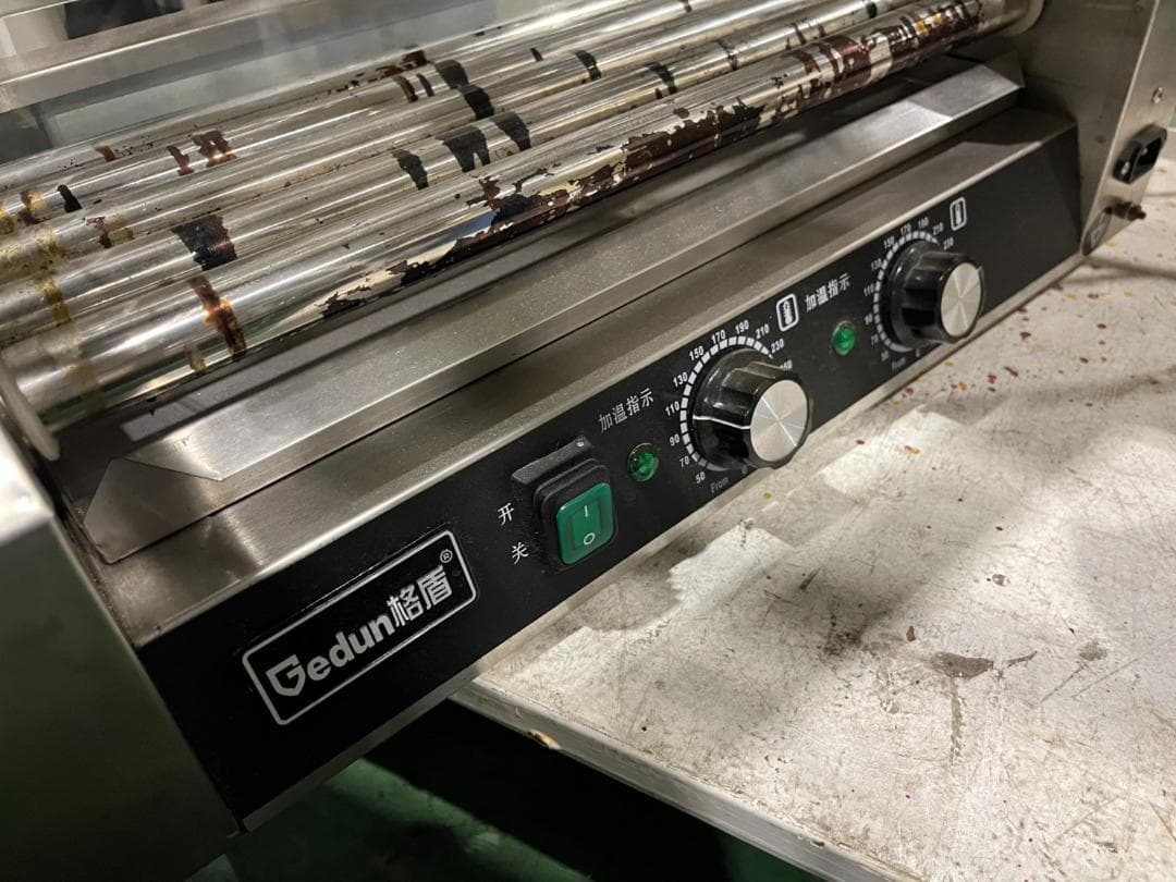 フランクフルト・ホットドッグ回転ローラー付き焼き器