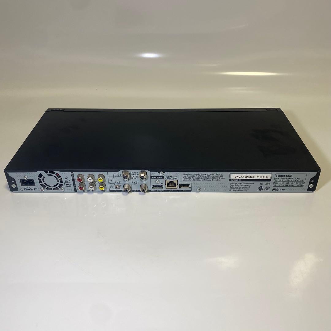 美品✨Panasonic DMR-BWT530 ブルーレイレコーダー　付属品多数