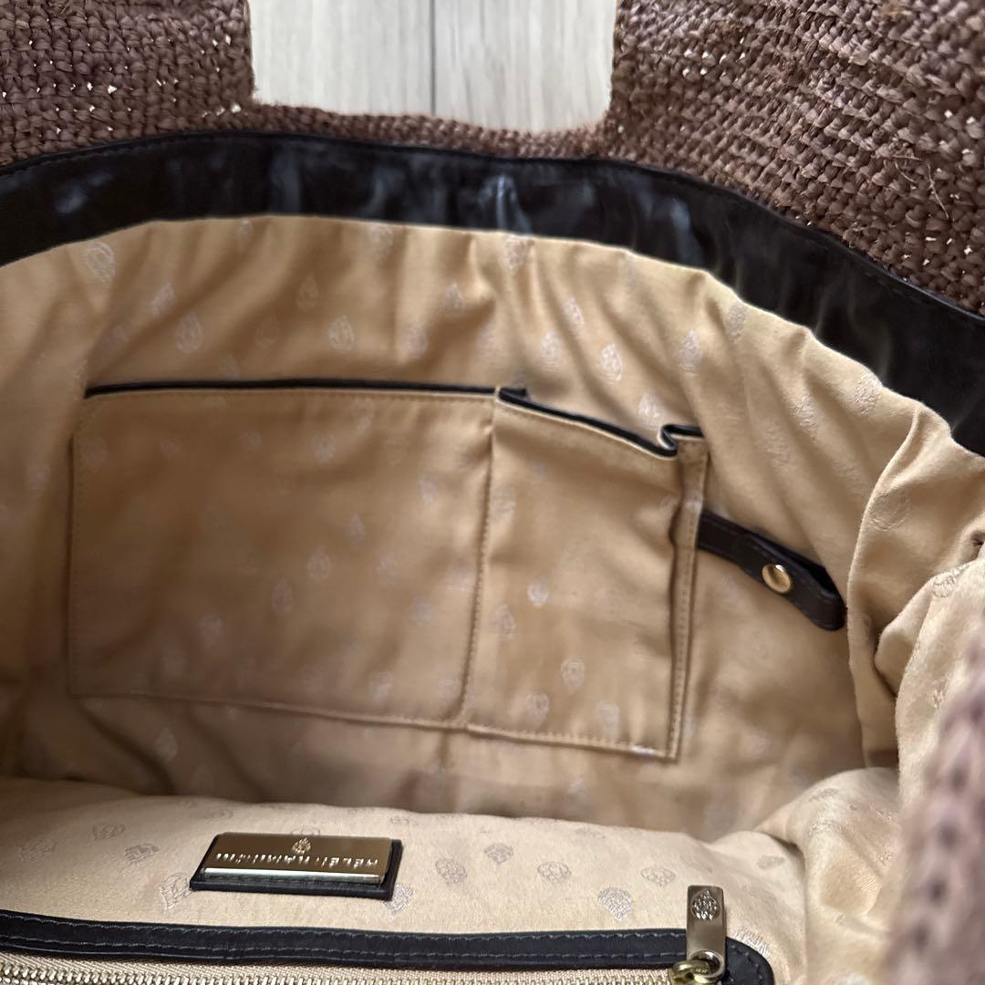 ヘレンカミンスキー　カゴバック　ブラウン