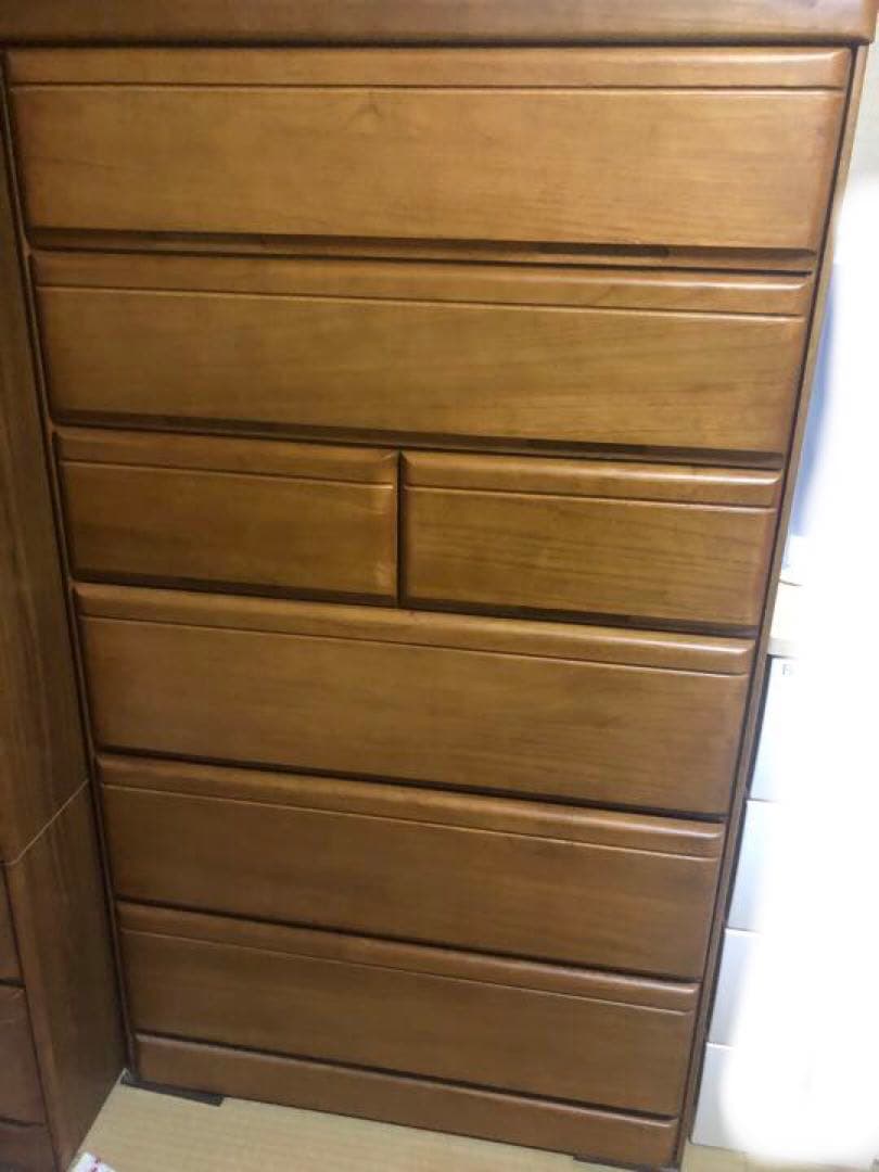 ニトリ　ハイチェスト　ローリエ　80MBR【送料込み】