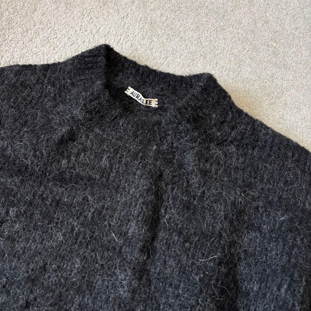 美品 AURALEE アルパカ ウール ニット サイズ4 セーター チャコール