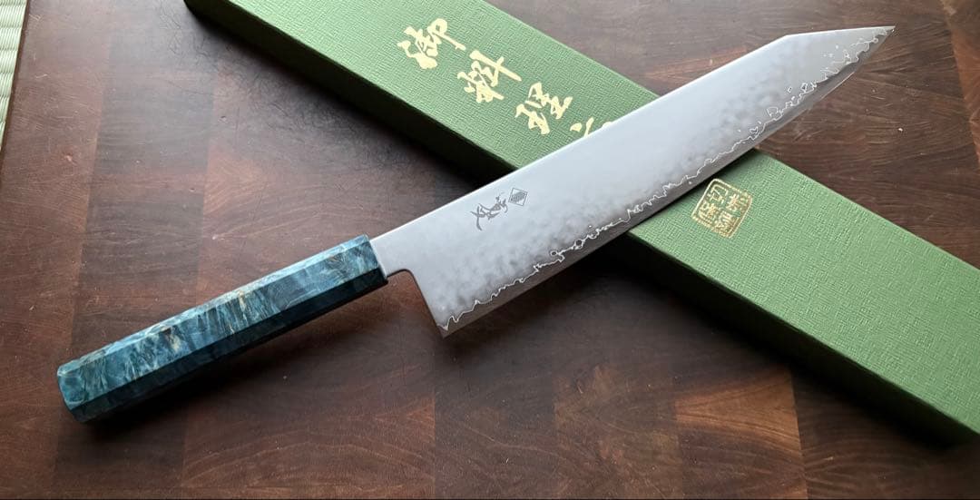 関　打刃物　寛丈　SG2 粉末ハイス 切付　和　牛刀 240mm 包丁　和包丁