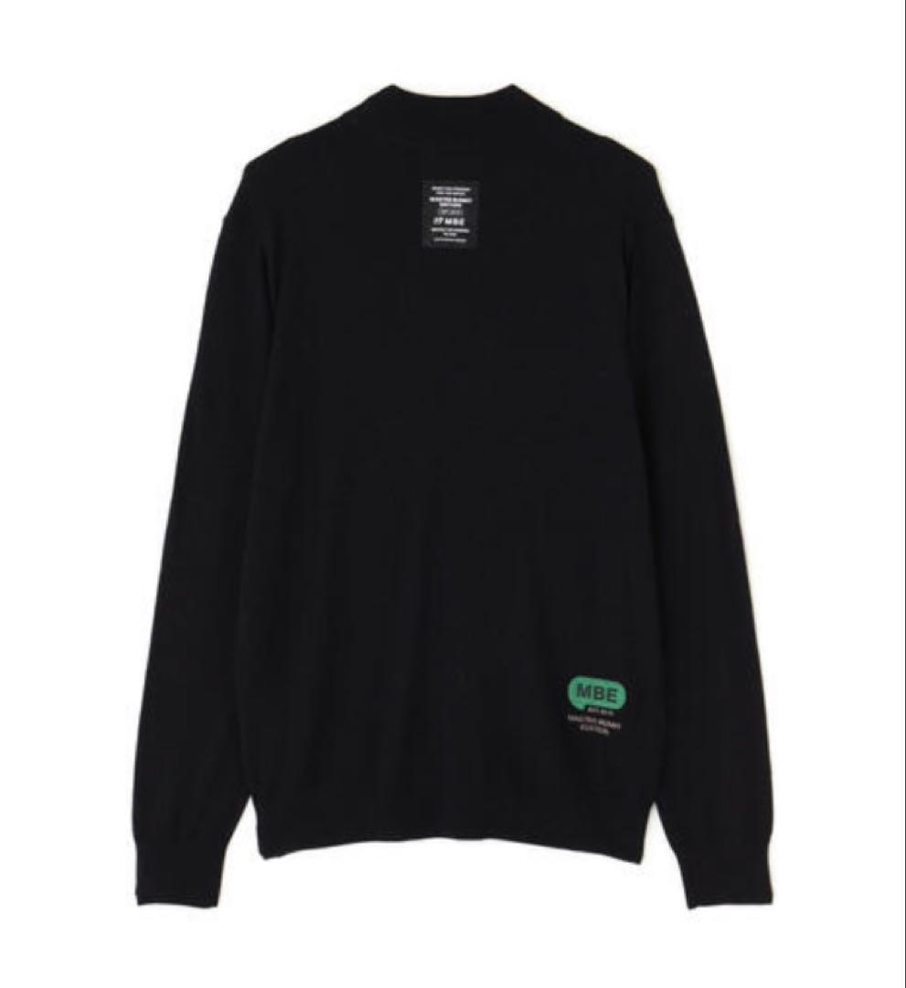 新品 パーリーゲイツ マスターバニー カシミヤ混 タートルネックニット(5)L黒