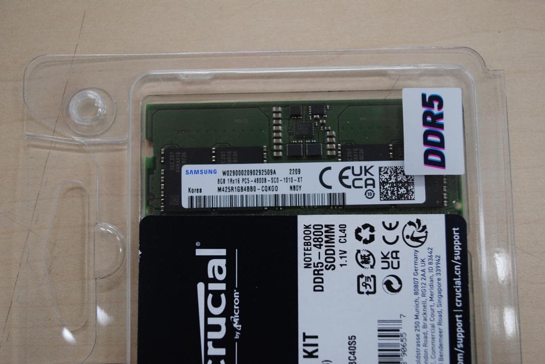 [1269]Crucial 32GB DDR5 メモリーキット (2×16GB)