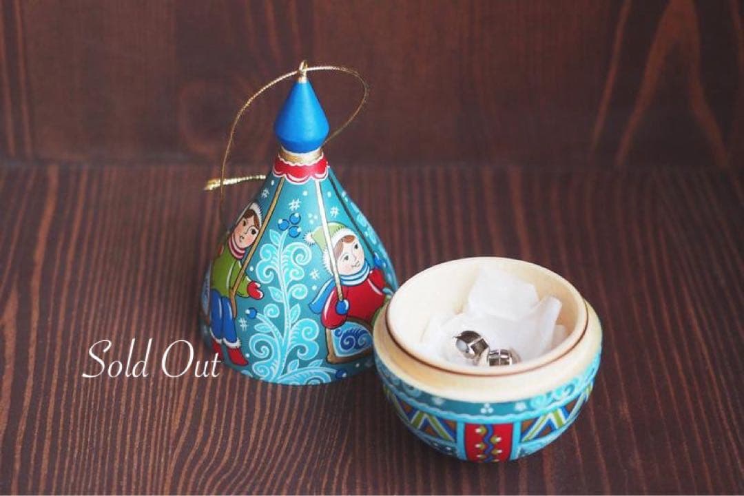 【30ロシア雑貨☆マトリョーシカ『Russian Winter』5Pオリガ作