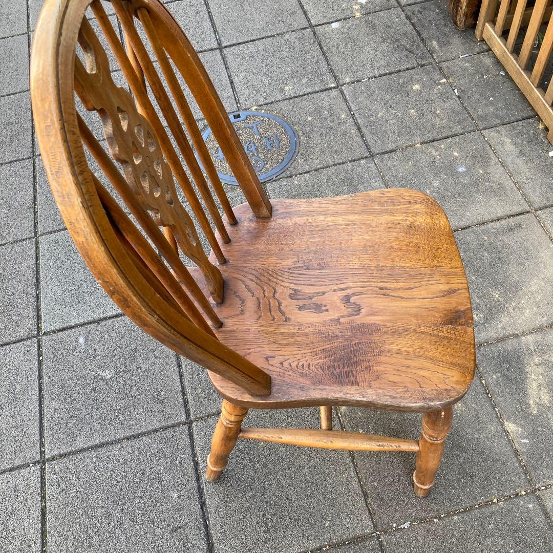 アンティークホイールバックチェア　英国