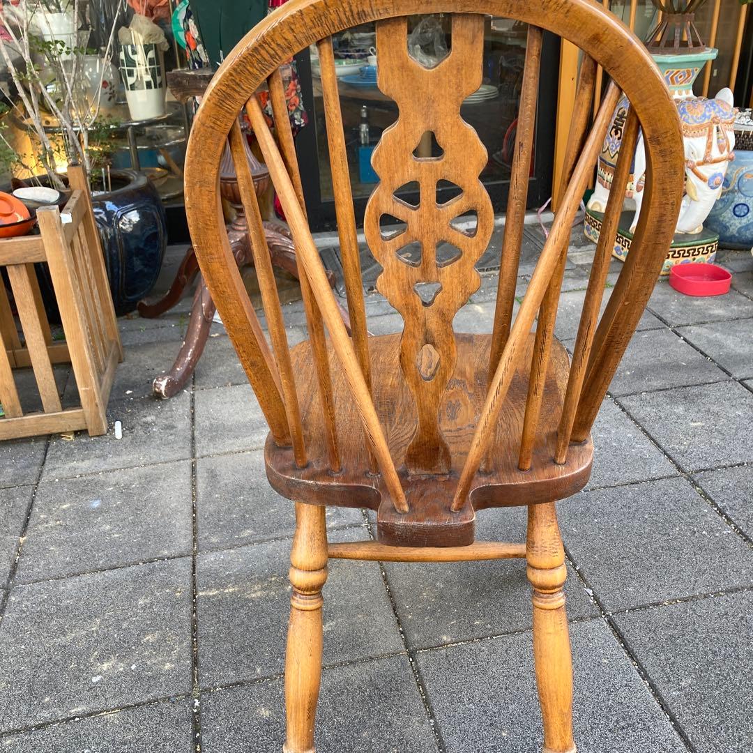 アンティークホイールバックチェア　英国