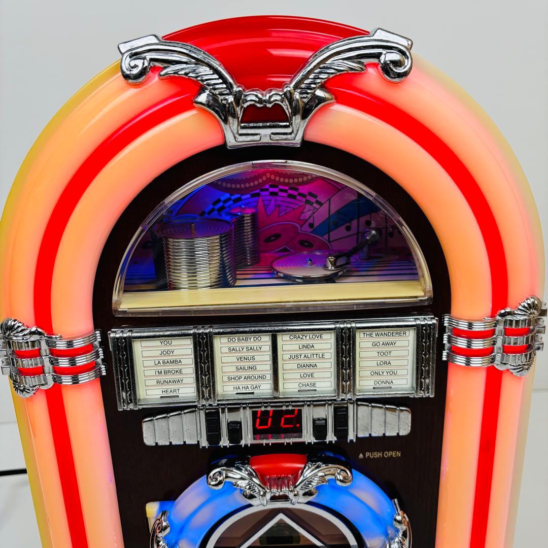 【希少】ジュークボックス型　CDプレーヤー AM FMラジオ