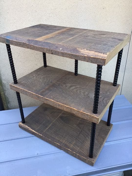 最終価格　アイアン3段シェルフ