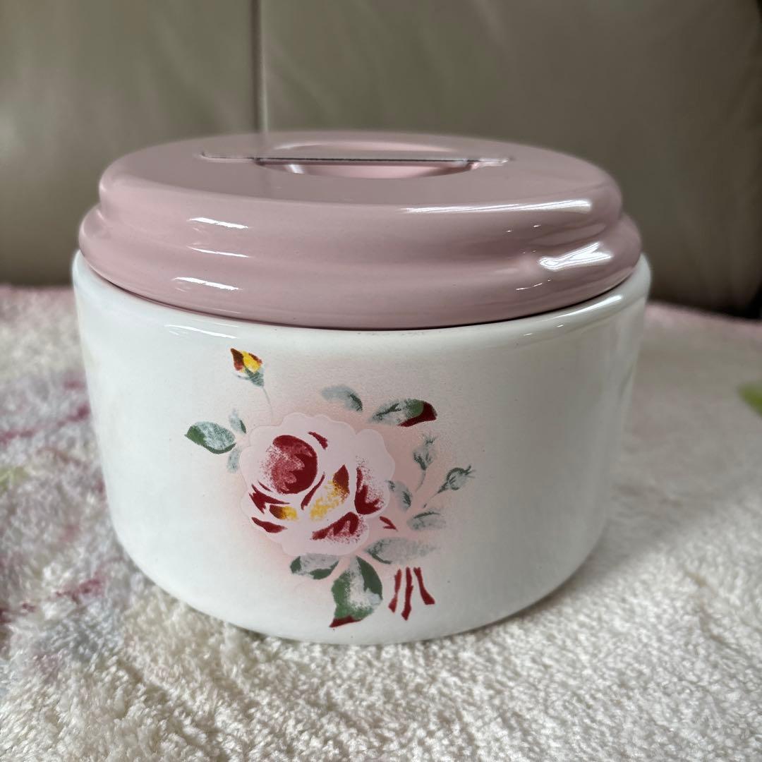 イマン　ホーロー製　プリンセスローズ　丸缶3個セット