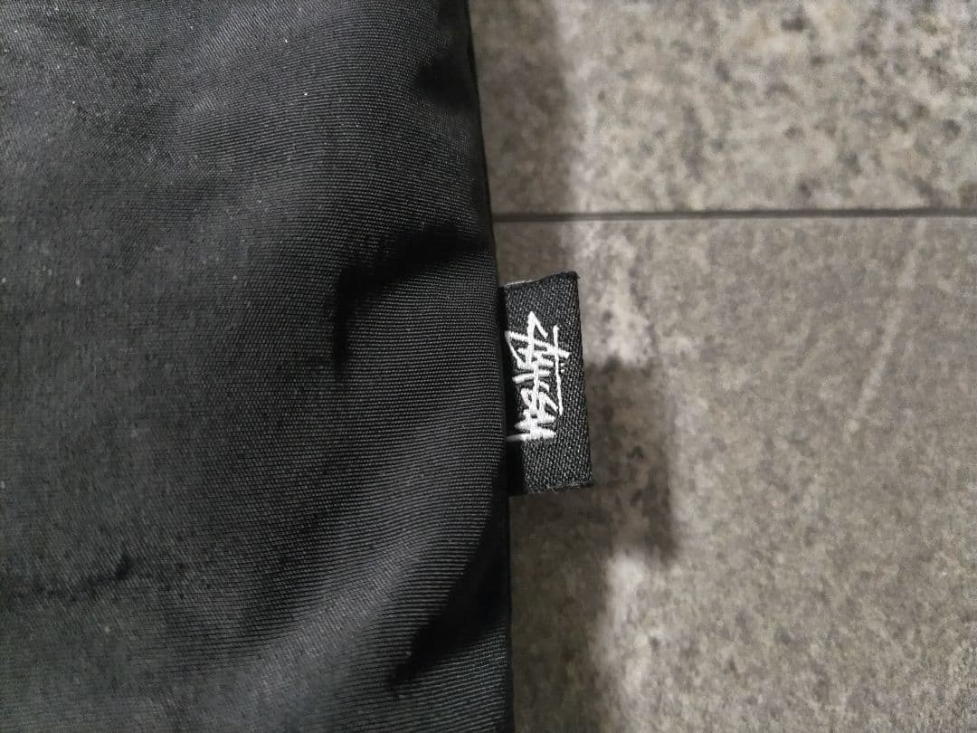 ステューシー　コーチジャケット　中綿　Sリンク　ブラック　黒　レア　キルティング