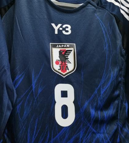 24/25 日本代表 8番 ミナミノ・タクミ Y-3 長袖 ユニフォーム
