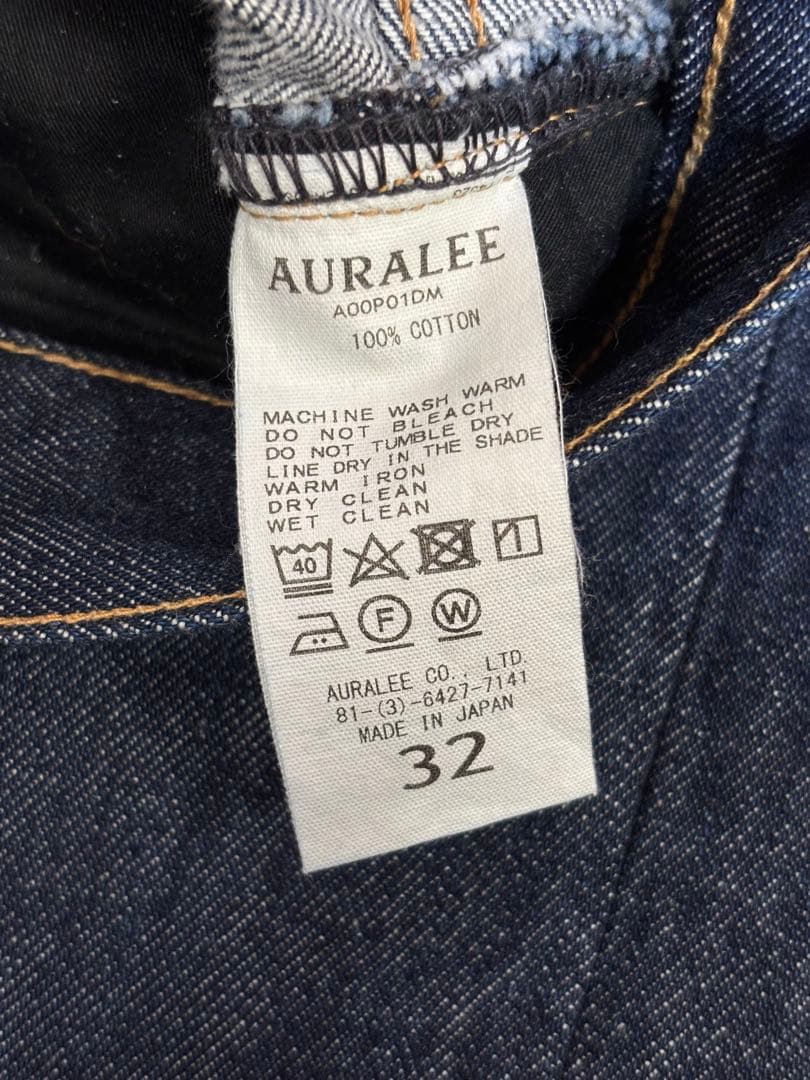 パンツ AURALEE HARD TWIST DENIM 5P PANTS 32