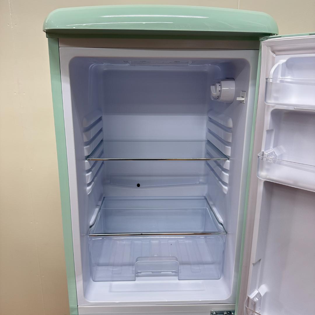 アイリスオーヤマ 2ドア冷蔵庫 2022年製 130L レトロ J09-02