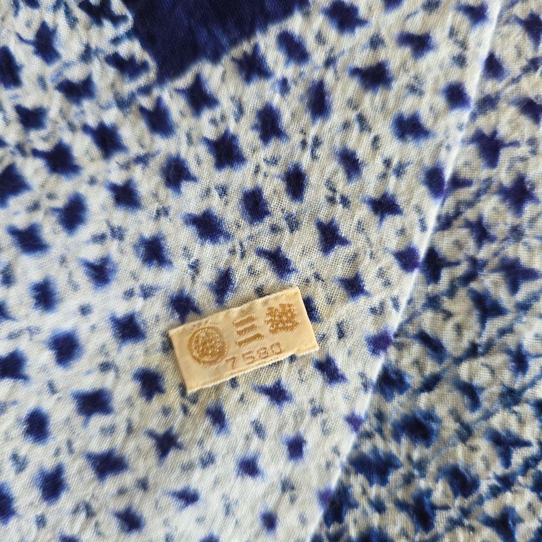 浴衣　藍染　総絞り　大人女性