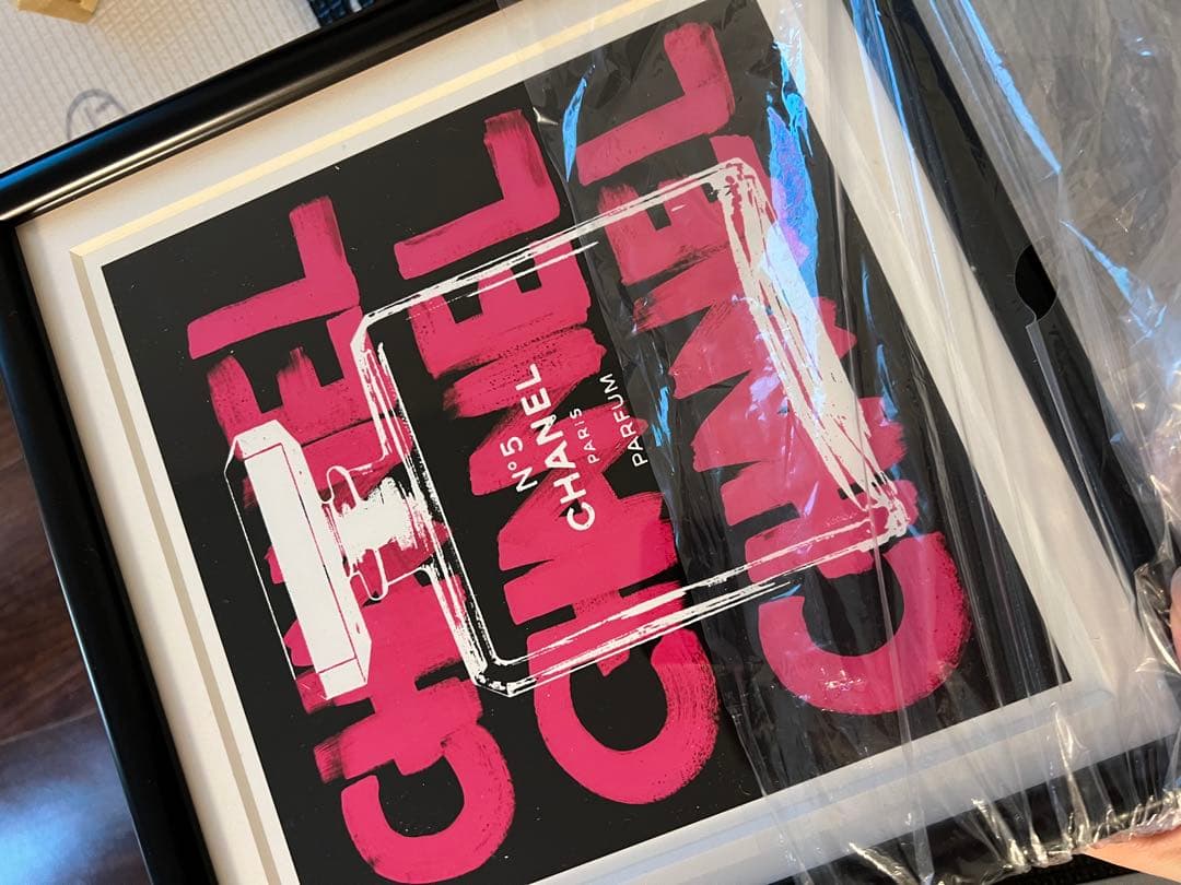 【新品未使用】【大丸福岡天神店購入】シャネル パネル25×25cm