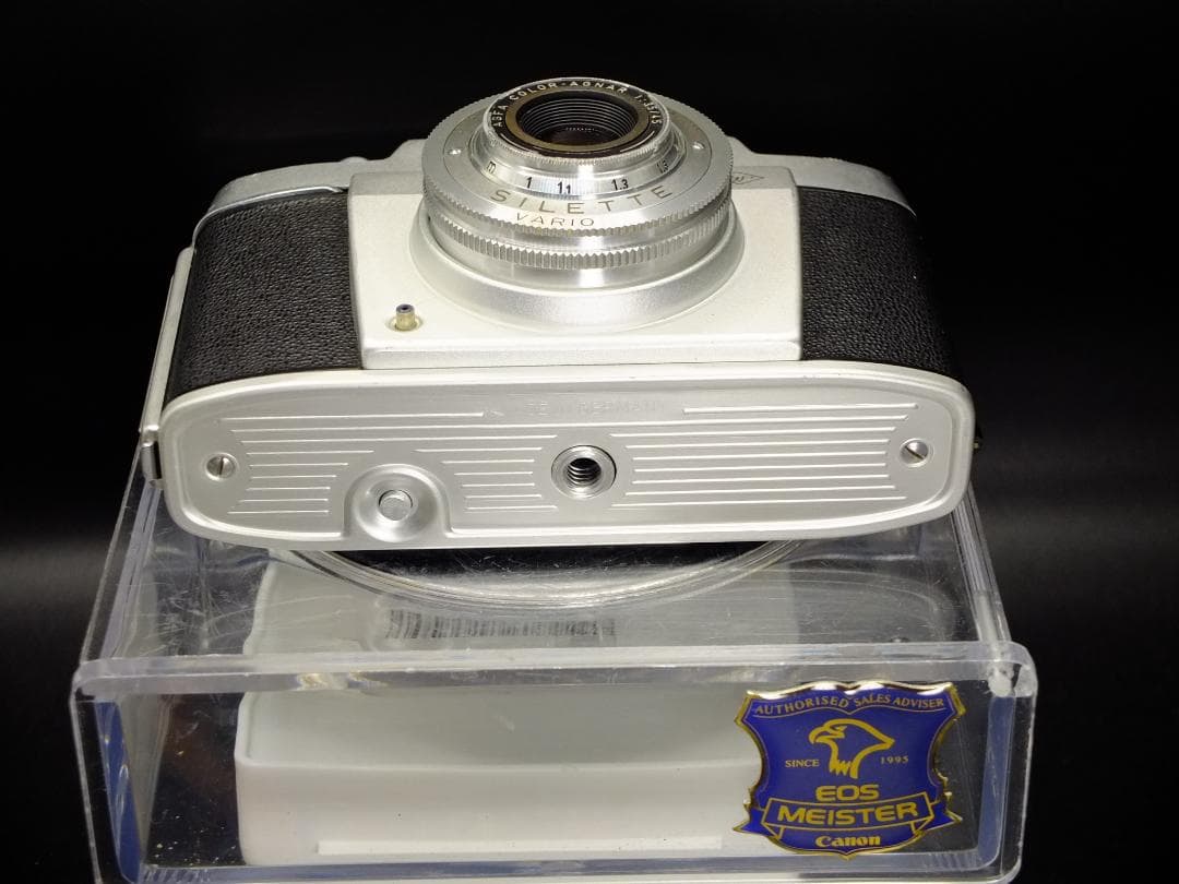 アグファ ジレッテ／カラーアグナー45mmf3.5革ケース付【実写確認済整備品】