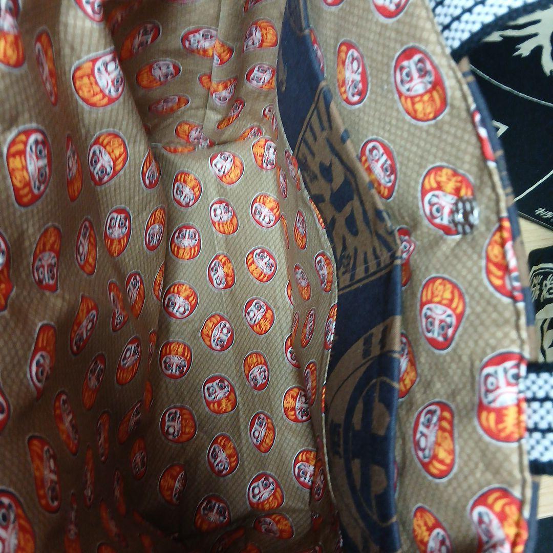 たかまさ前掛け、レトロ柄のトートバッグハンドメイド　4点