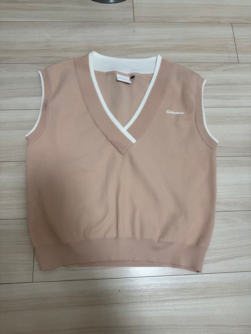 TaylorMade レディース Vネックベスト Sサイズ ライトピンク