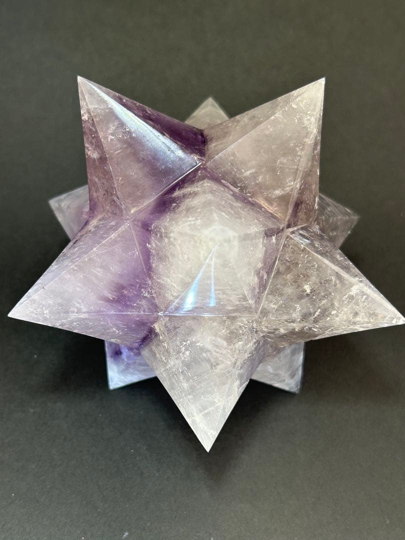 アメジスト　五芒星　約10cm