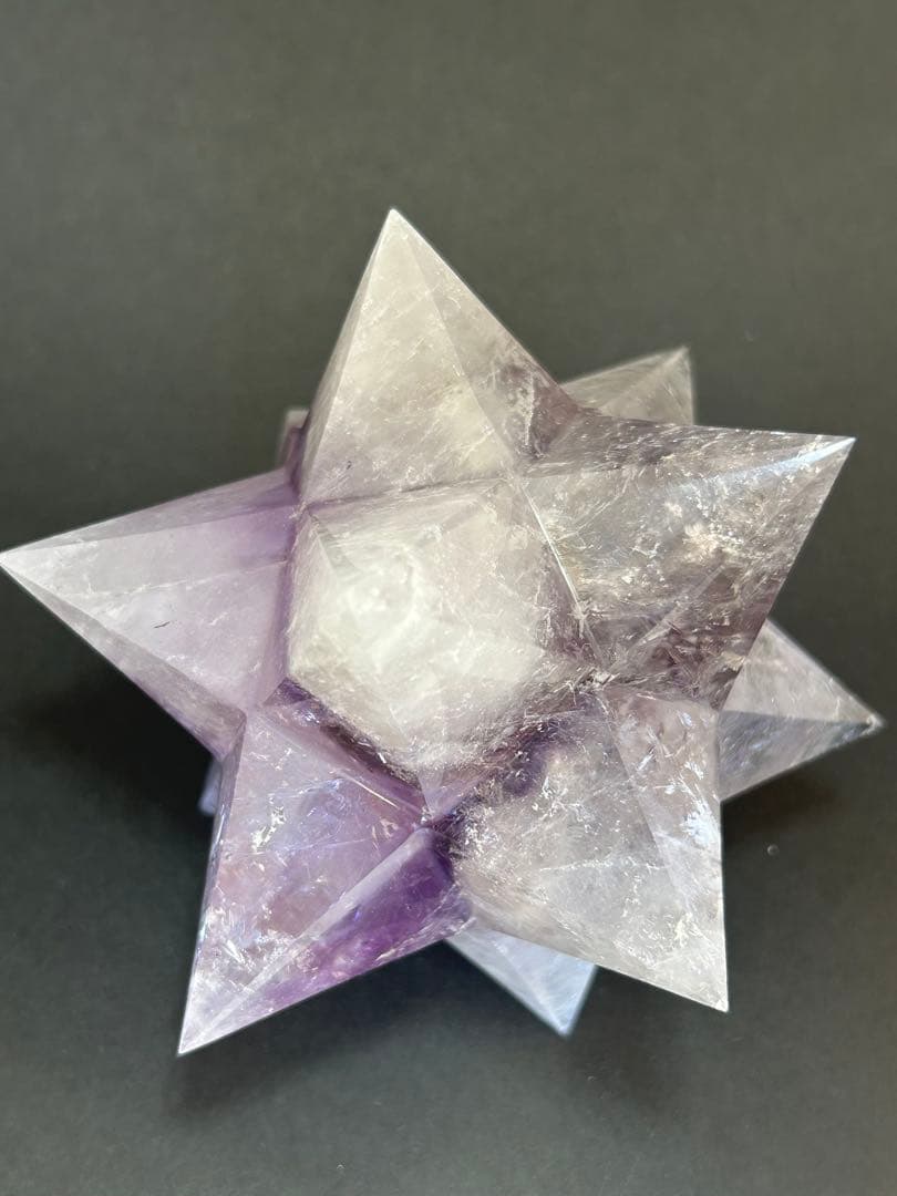 アメジスト　五芒星　約10cm
