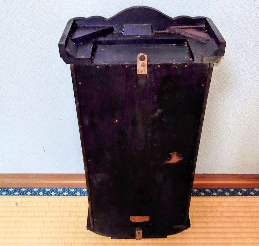 〈完動・美品〉精工舎　宮型ゼンマイ振り子時計　ボンボン時計　古時計掛け時計