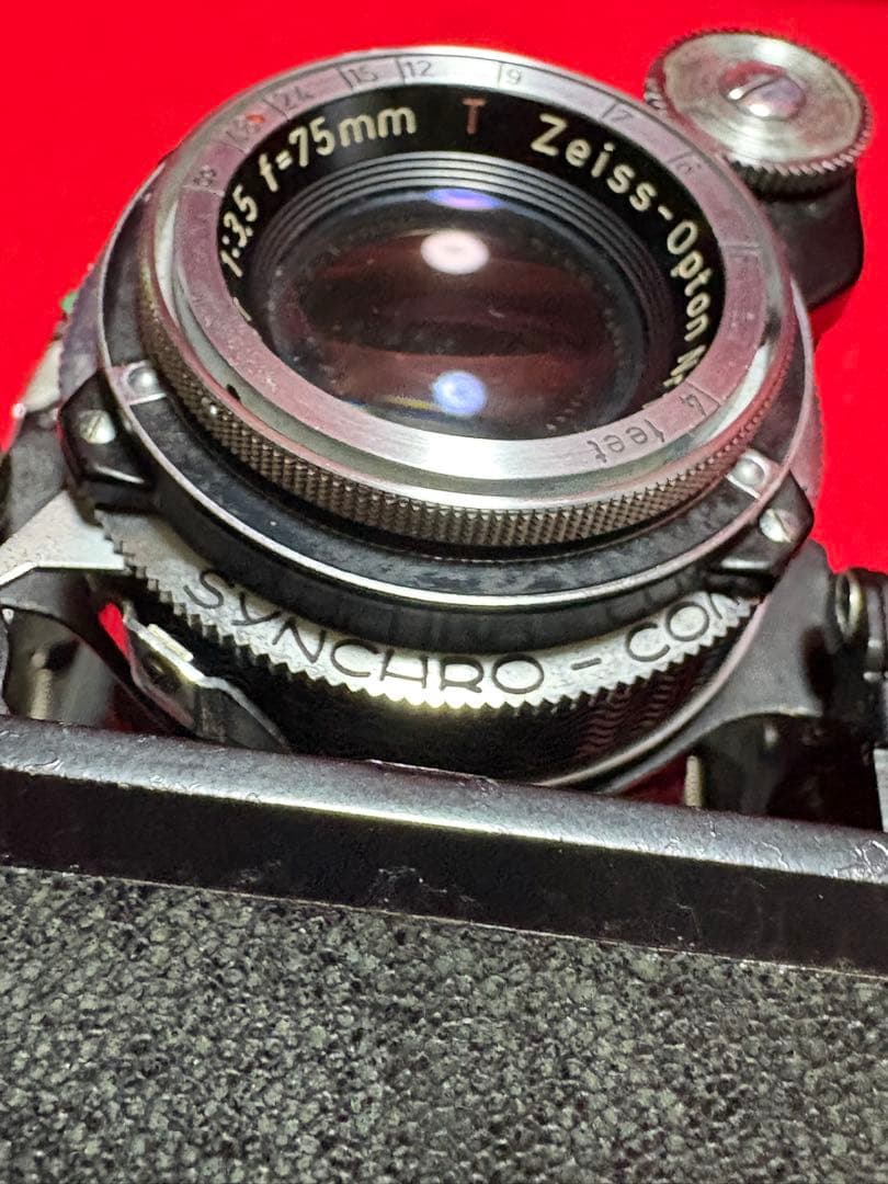 スーパーセミイコンタ(ツァイスイコン社} 純正革製カメラケース有り