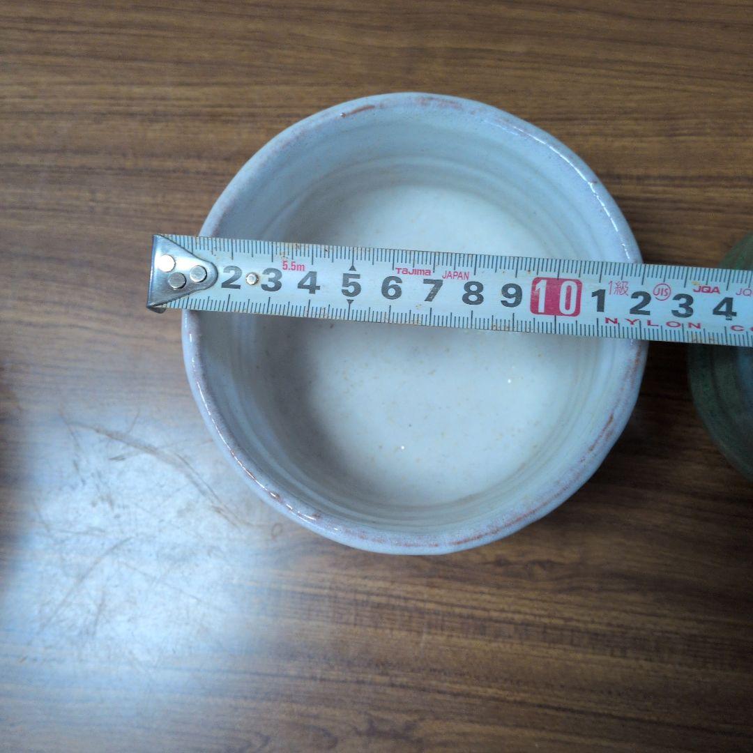 萩焼陶器茶道茶碗、筒茶碗、建水直径10cm 20cm