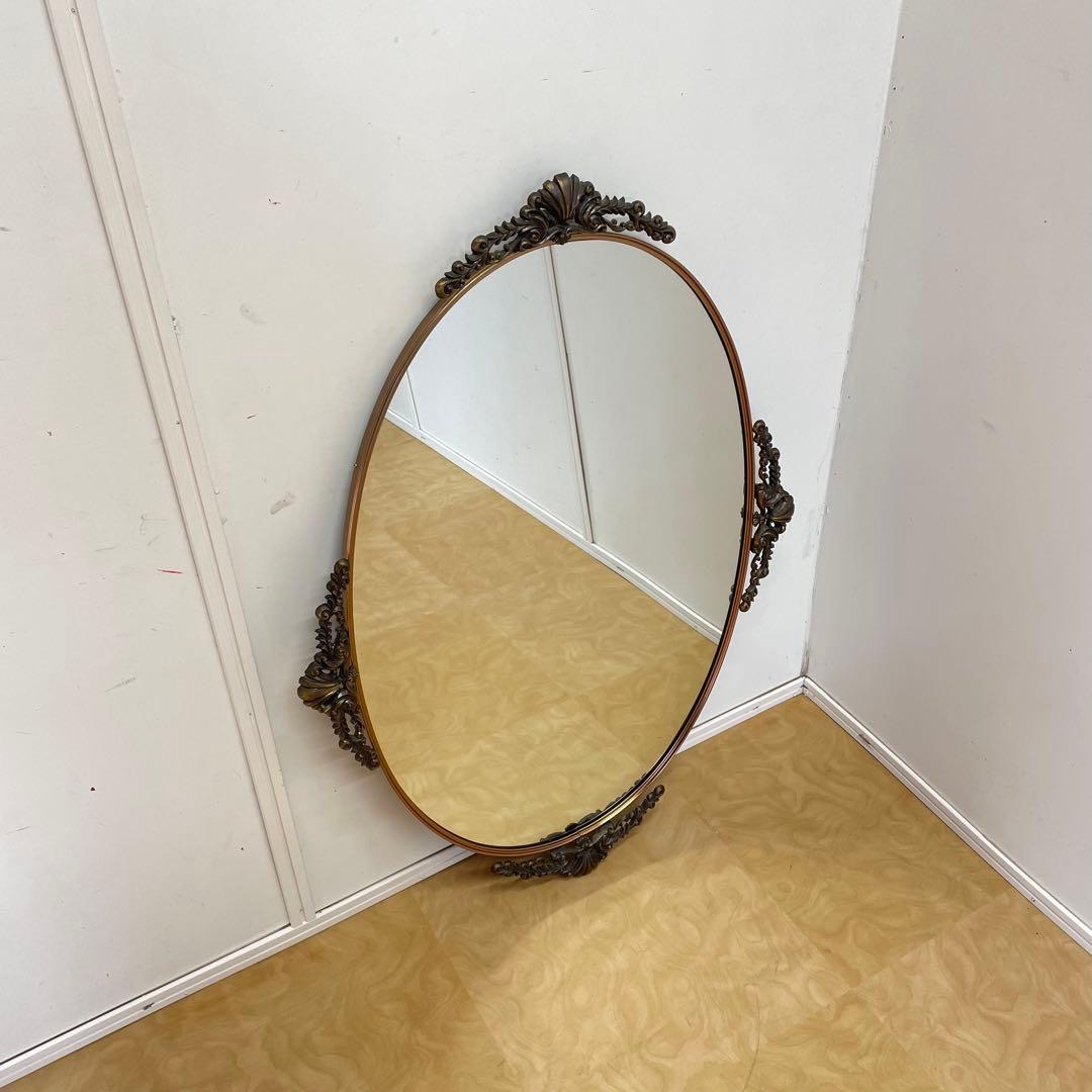 ビンテージ ミラー④ 鏡 アンティーク調 ウォールミラー 壁掛け 大型 美容室