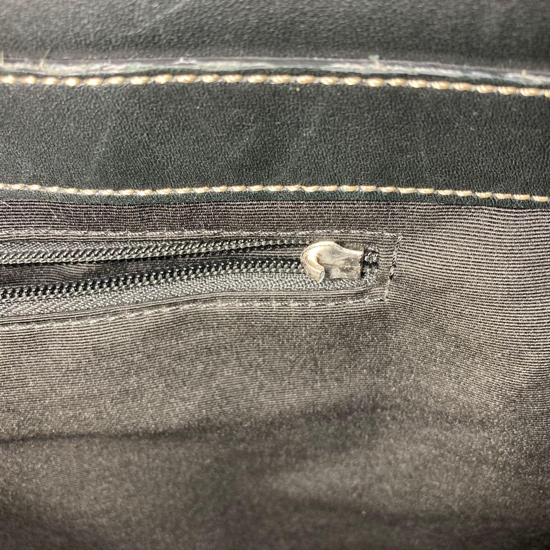 コーチ 2way ブラック レザー ビジネスバッグ 肩掛け斜め掛け F70021