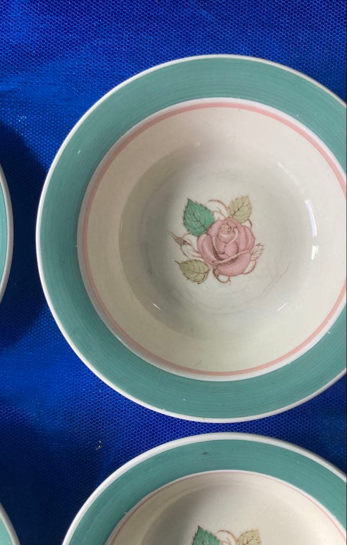 Susie Cooper スージークーパー　パトリシアローズ　グリーン　スープ皿