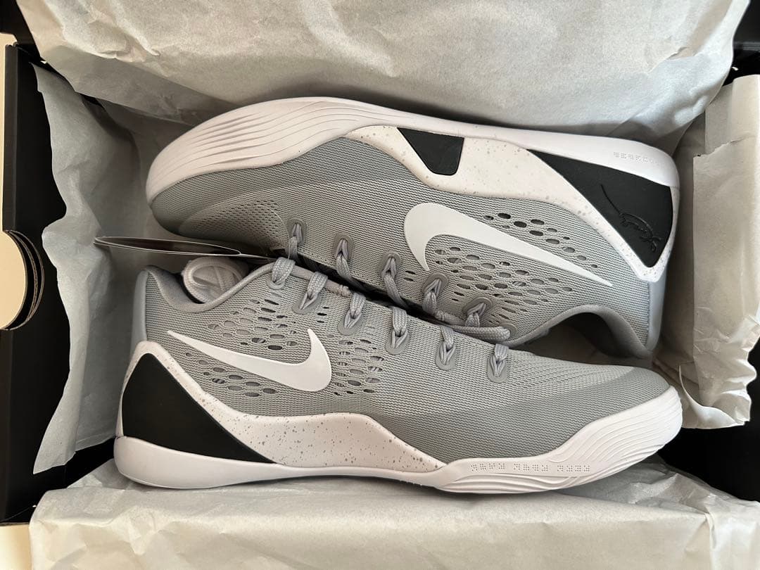 【新品、2足でこの値段】ナイキコービー9 グレー、ブラック/NIKE KOBE9