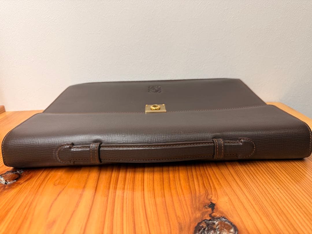 【極美品】LOEWE ロエベ アナグラム ビジネスバッグ ブリーフケースブラウン