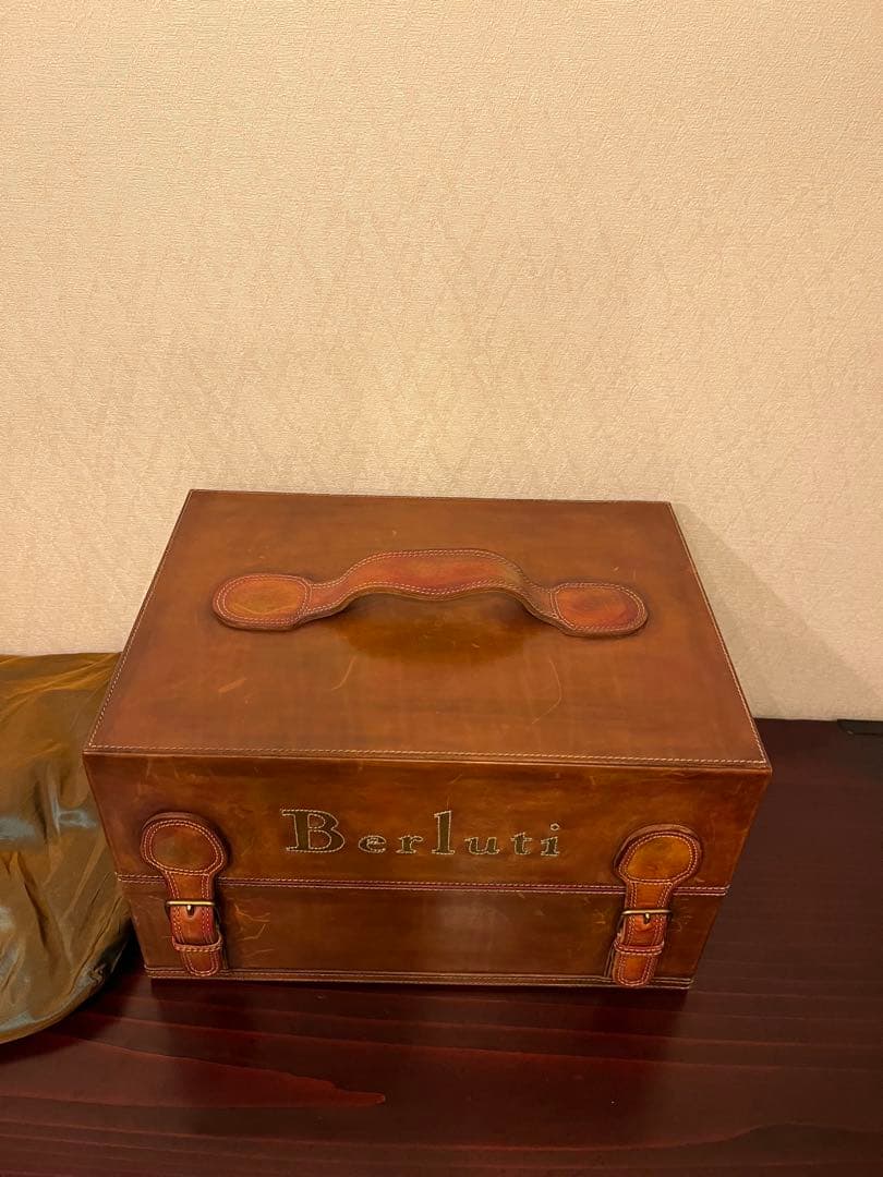【希少】ベルルッティ　シューズケアボックス　アンティーク　　トランクケース