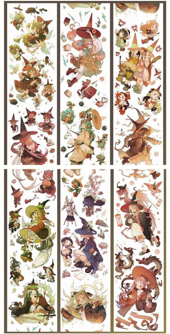 ☆のこり１☆♪J88＃魔女小甜心(PET)切り売り海外人物マステ女の子