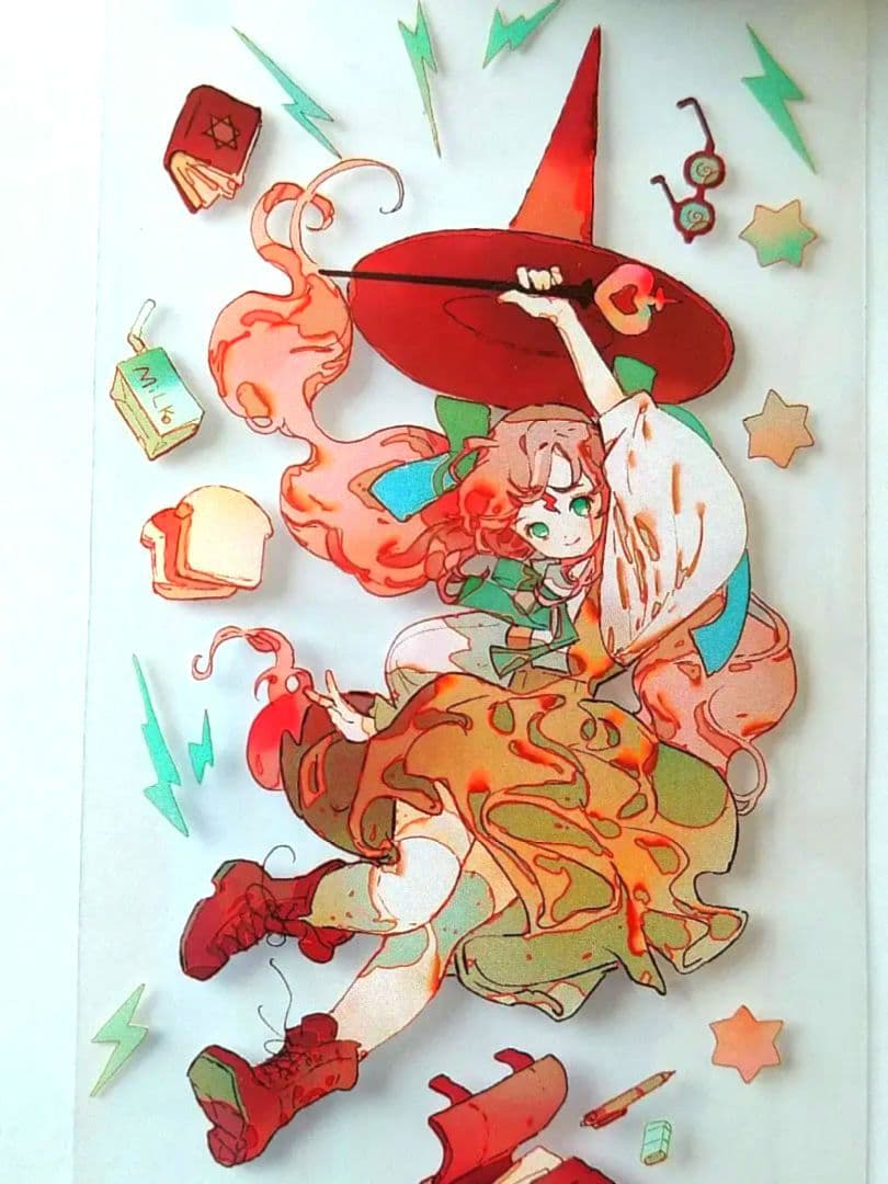 ☆のこり１☆♪J88＃魔女小甜心(PET)切り売り海外人物マステ女の子