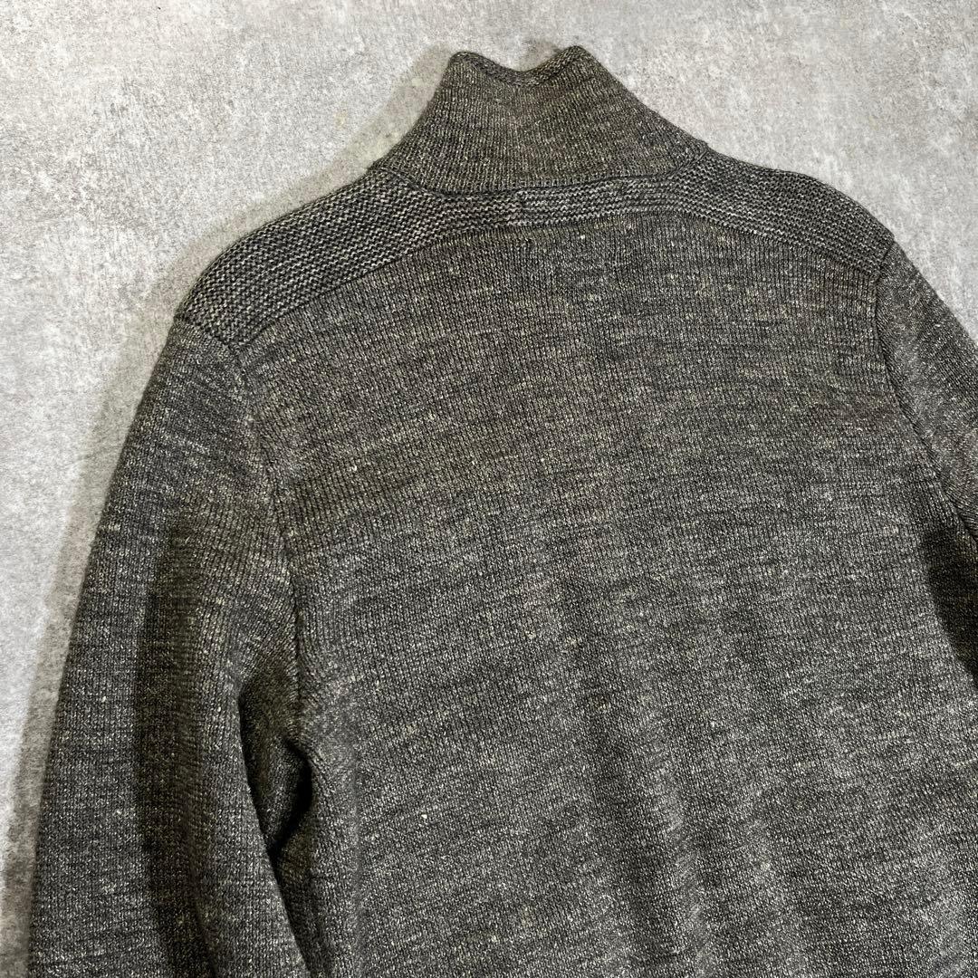 RRL ドライバーズニット　アルパカ　リネン　S グレー　ヴィンテージモデル