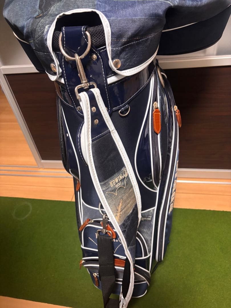 エドウィン ゴルフ EDWIN GOLF キャディバッグ 9型 ジーンズ柄