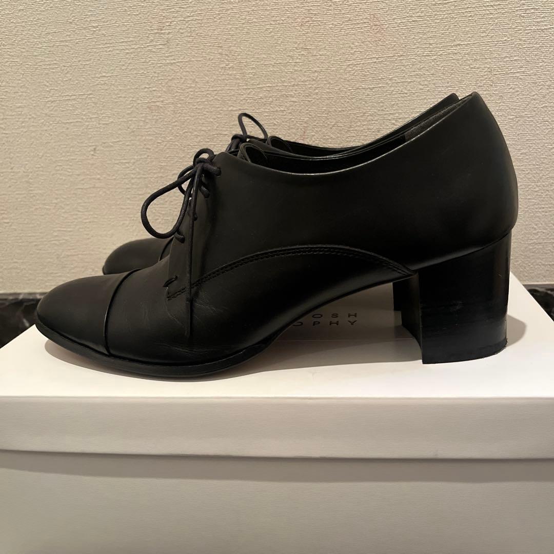 【美品】MACKINTOSH PHILOSOPHY ブラックレースアップシューズ