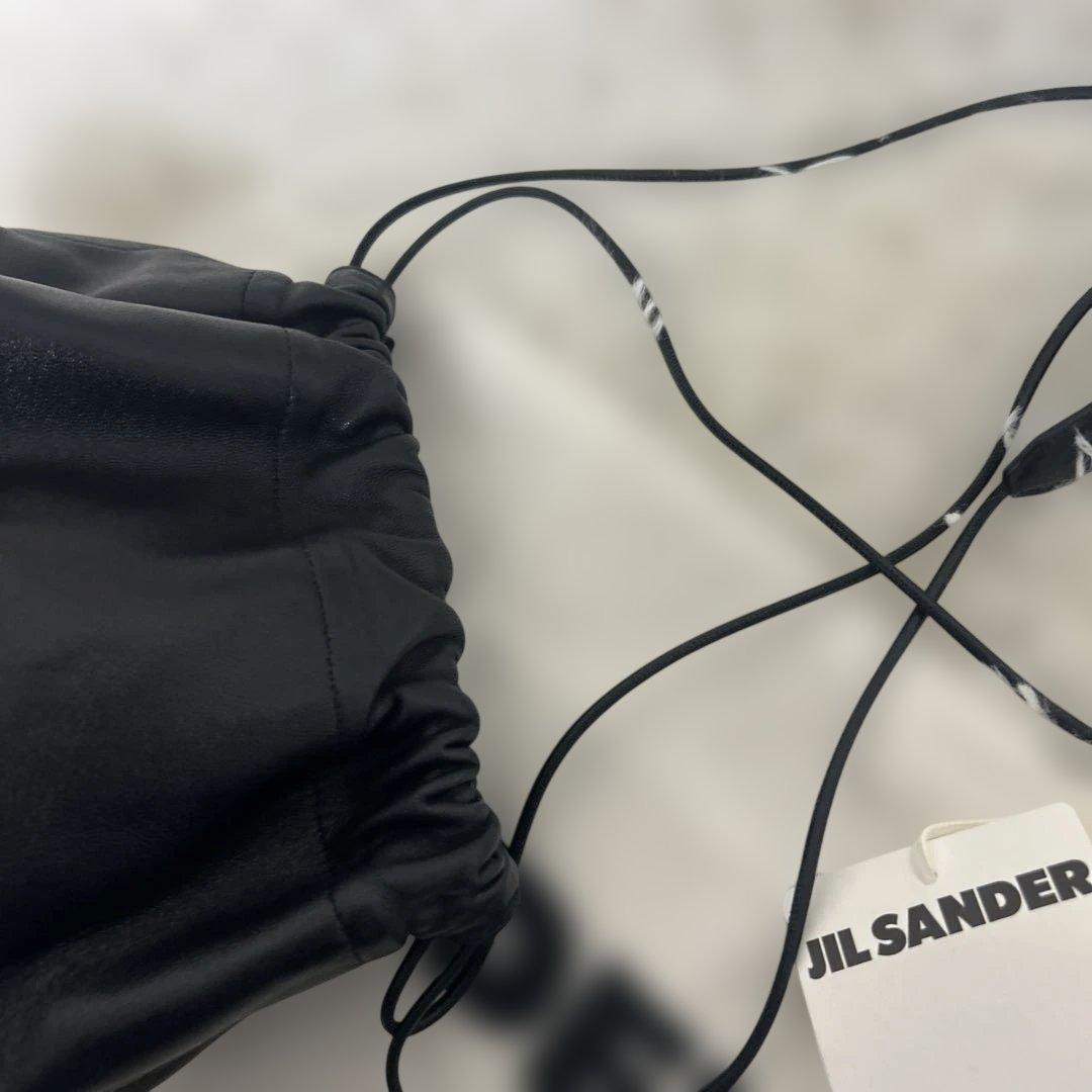 【良品】Jil sander ジルサンダー レザーショルダーバッグ　リバーシブル