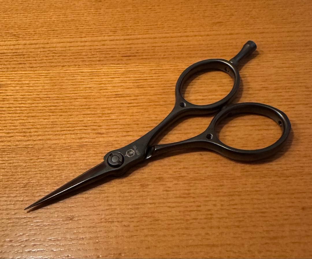 MIZUTANI KAVA フライタイイング用 シザース BLACK 右利き用