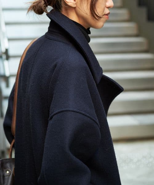 FRAMeWORK Super 100ダブルクロスPコート