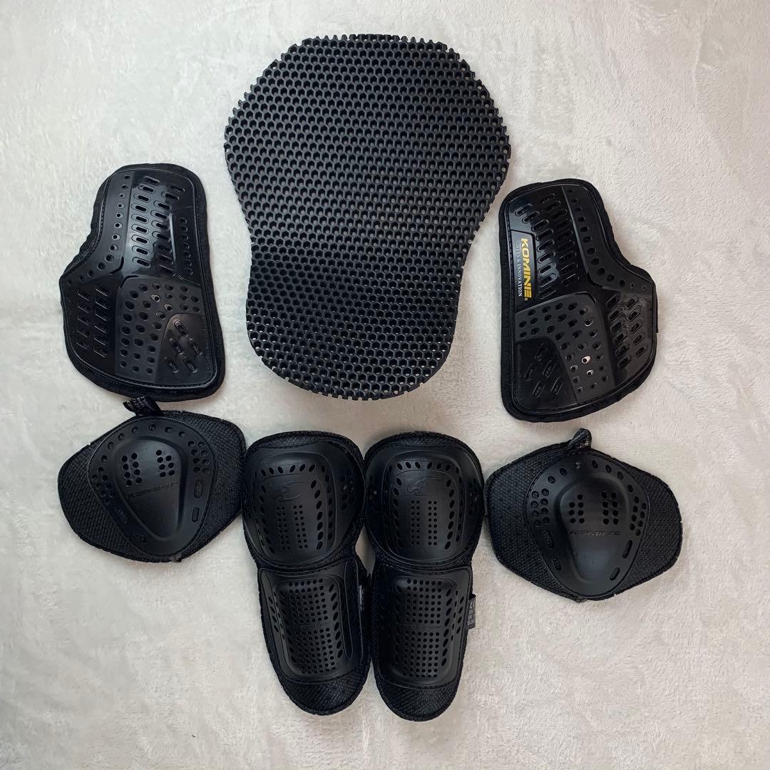 美品　コミネ バイク用 プロテクトソフトシェルウィンターパーカ-イフ Lサイズ